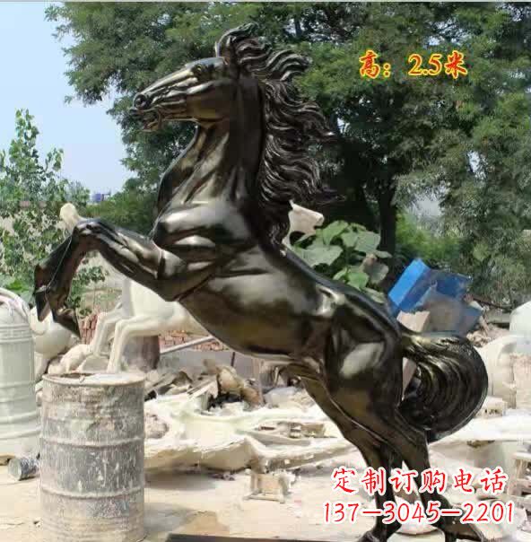 湖南马到成功铜雕 (2)