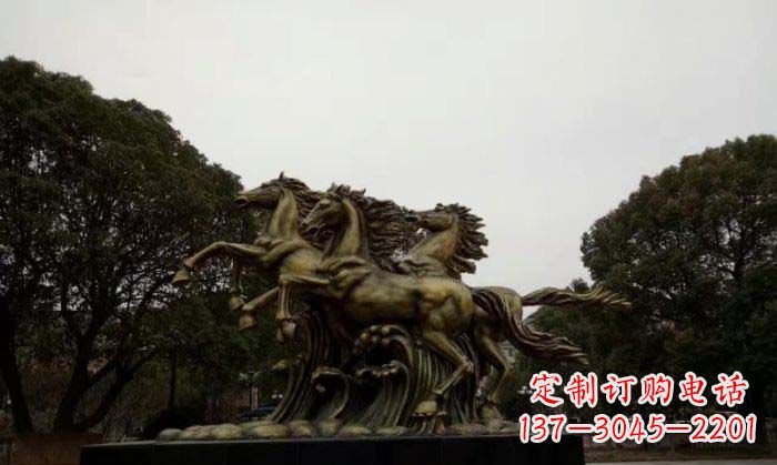 湖南马到成功铜雕