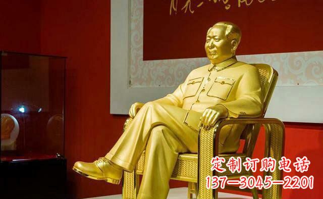 湖南雕刻毛主席偉人銅像,傳遞壹代領袖偉大革命精神