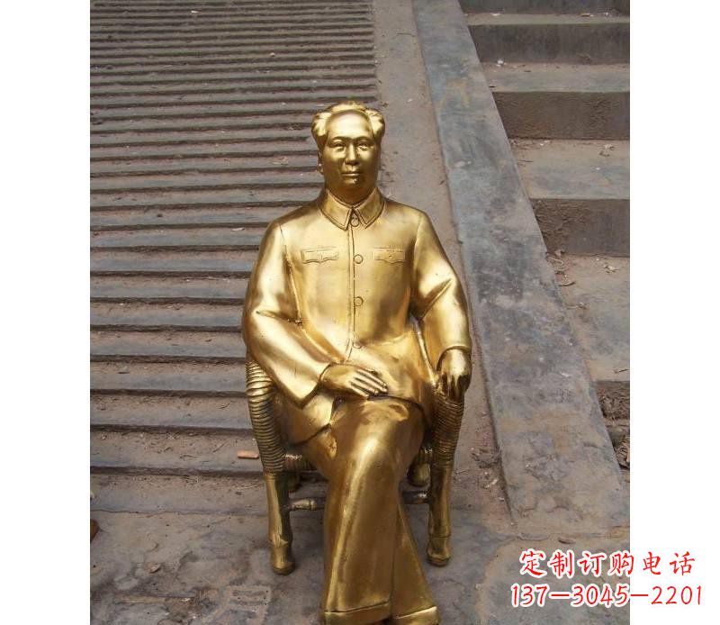 湖南毛泽东伟人铜雕纪念像