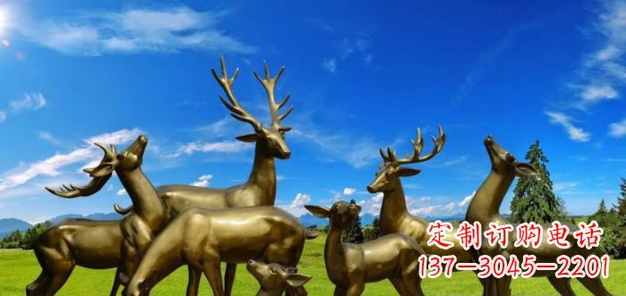 湖南静谧之美,梅花鹿铜雕装点你的家