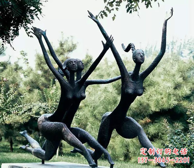 湖南精美美女铜雕——绽放出精灵般的美丽