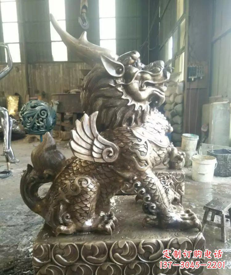 湖南精美的麒麟雕塑--专属于你的艺术装饰