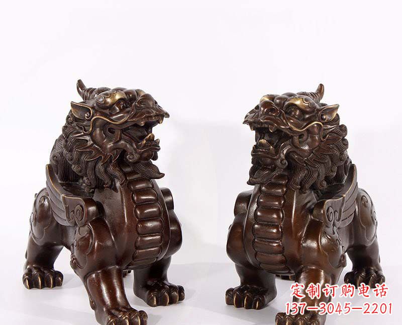 湖南弘扬中国传统文化,神兽貔貅铜雕