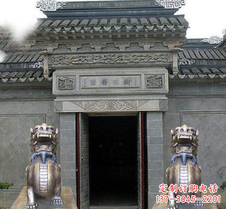 湖南领雕塑定制的貔貅雕塑,展现祥和福禄