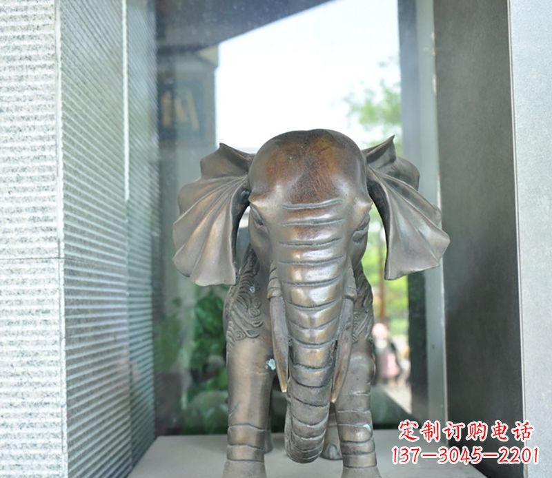 湖南艺术象征——门口镇宅大象铜雕
