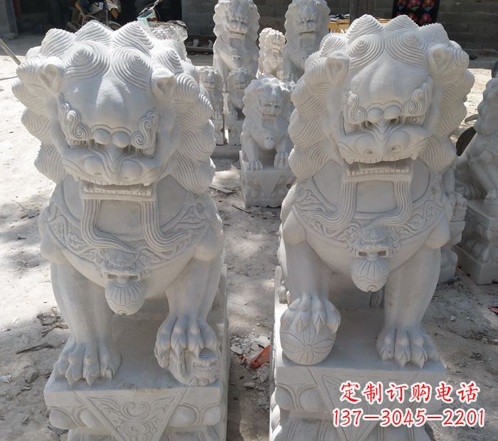 湖南象征力量的狮子雕塑