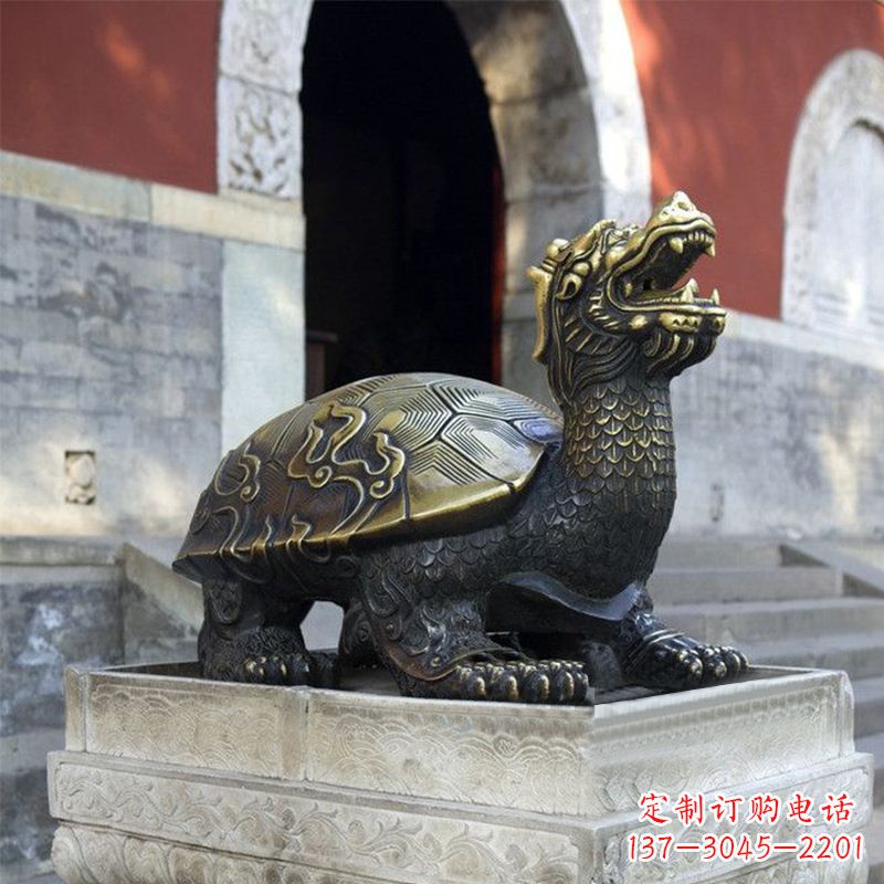 湖南弥勒佛坐赑屃雕塑,神秘而古老