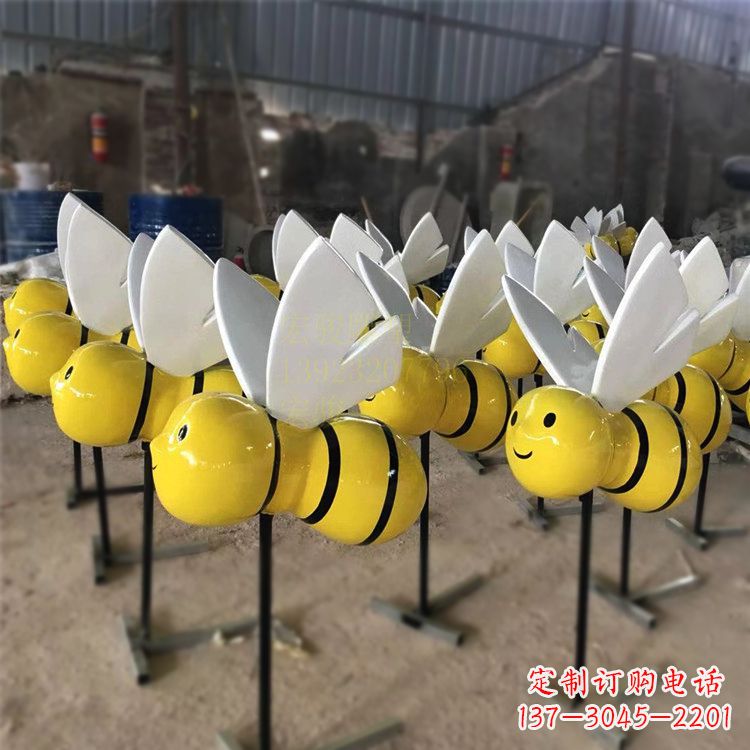 湖南动感蜜蜂雕塑,营造精致的都市公园