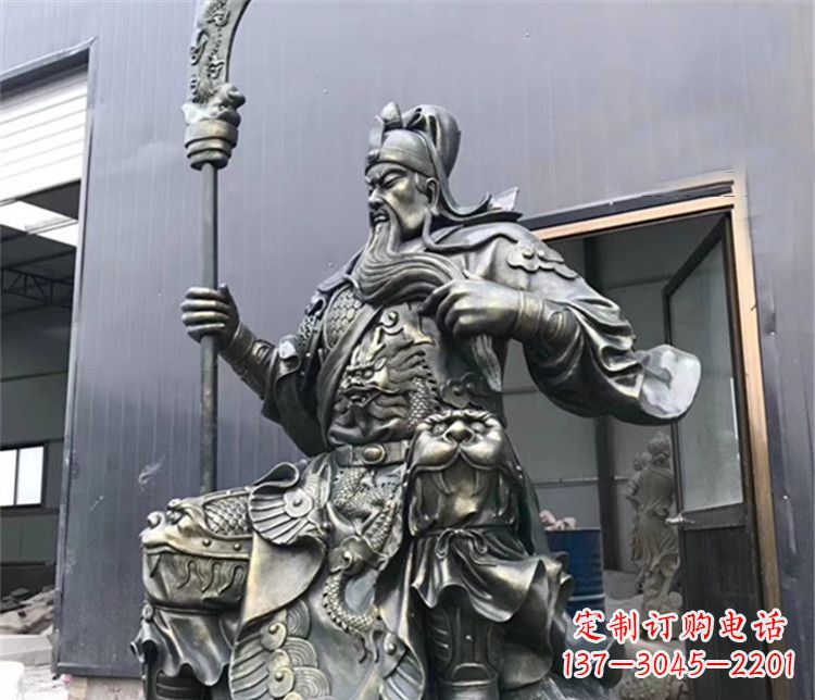湖南高雅典雅的关公铜雕