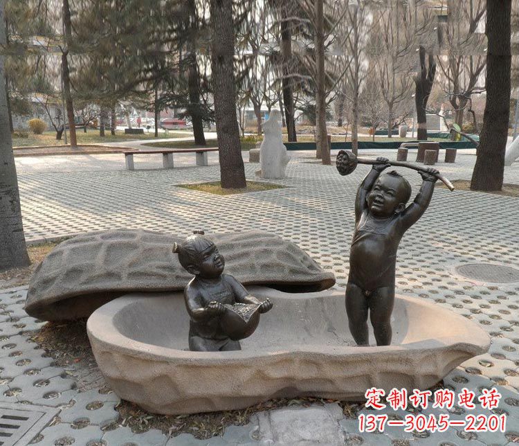 湖南中领雕塑:拿莲蓬和石榴,让铜雕流传爱的美好