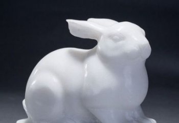 湖南精致汉白玉兔子雕塑