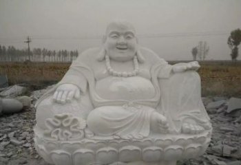 湖南质感非凡的汉白玉弥勒佛雕塑