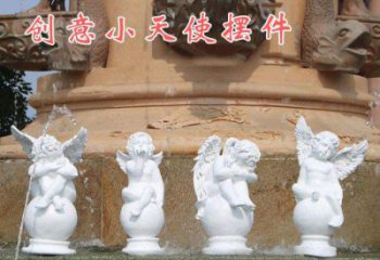 湖南中领雕塑：汉白玉小天使雕塑