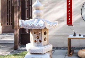 湖南中领雕塑-经典经典汉白玉灯笼园林雕塑