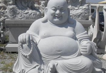 湖南精美高雅的汉白玉弥勒佛雕像