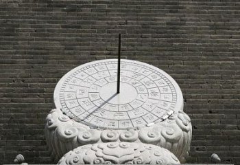 湖南花岗岩古代计时器日晷雕塑