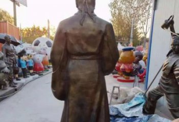 湖南精美雕塑永流传——华佗名医铜雕（定制）