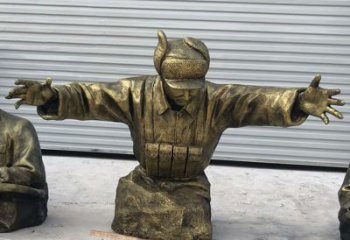 湖南黄继光铜雕是由中领雕塑定制的精致作品。中…