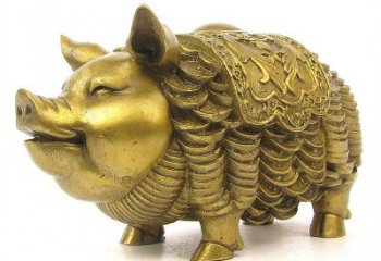 湖南欢迎招财猪，用黄铜打造新年祝福