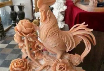 湖南国家元素：吉祥如意公鸡石雕