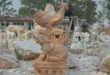 湖南精美的公鸡石雕，带您回到传统