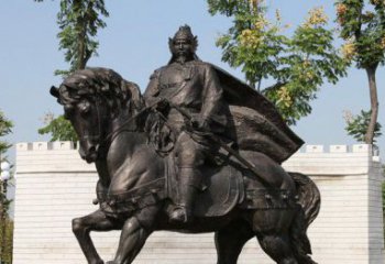 湖南将军骑马古代人物铜雕