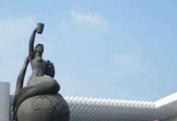 湖南中领雕塑推出的精美雕塑——铜铸地球塑像，…