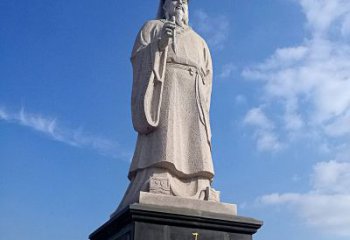 湖南精美的历史名人雕塑——王羲之砂岩石雕像