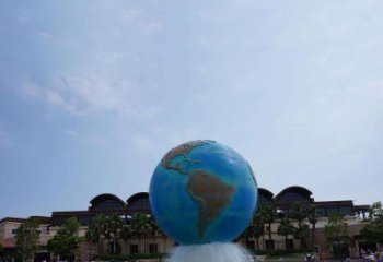 湖南定制大型不锈钢地球雕塑