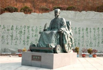 湖南享誉世界的诸葛亮铜雕景观雕塑