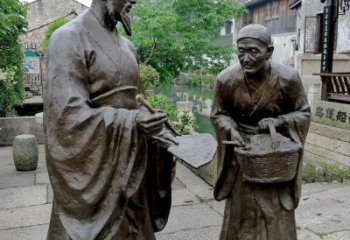 湖南经典雕塑：王羲之情景小品