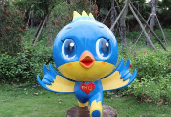 湖南蓝色梦幻，玻璃钢鸽子雕塑