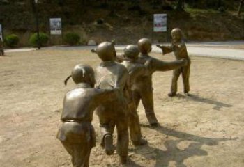 湖南珍贵传统，中领雕塑老鹰抓小鸡铜雕
