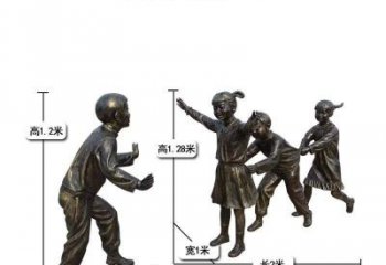湖南中领雕塑：打造优雅老鹰捉小鸡儿童雕塑
