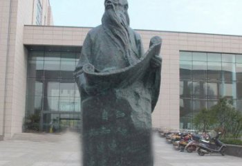 湖南老子校园名人铜雕——精雕细琢，百年不朽