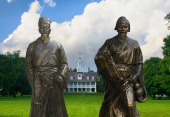 湖南传承古代名人——华佗雕塑