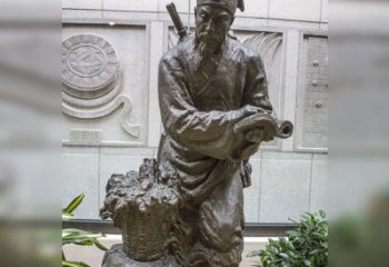 湖南中领雕塑自主研发了高雅李时珍铜雕，它以历…