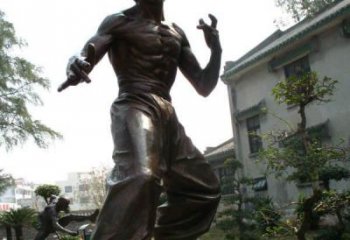 湖南专业定制李小龙铜雕