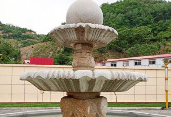 湖南精致莲花石雕喷泉，添点艺术气息