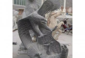 湖南中领雕塑推出的石雕老鹰是一款充满生机与力…
