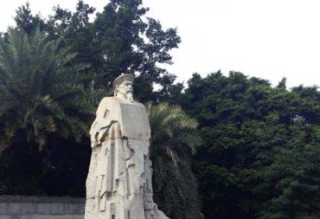 湖南林则徐石雕塑，融合古典韵味与现代气息