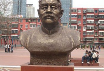 湖南中领雕塑为您打造高端优质的鲁迅胸像铜雕