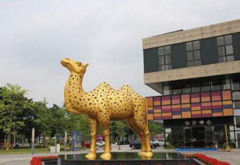 湖南闪亮可爱的不锈钢骆驼雕塑