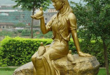 湖南答案；展现浪漫的爱情：鸽子雕塑