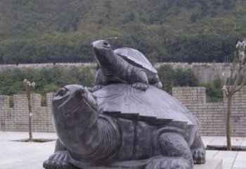 湖南中领雕塑母子乌龟公园石雕