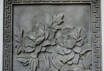 湖南牡丹青石浮雕雕塑-精美的永久装饰
