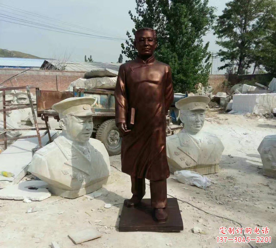 湖南匠心精神打造经典陶行知雕塑