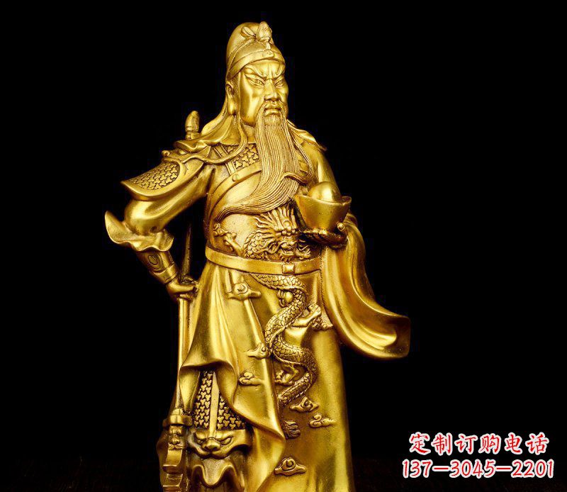 湖南关公铜雕,传承古典传统