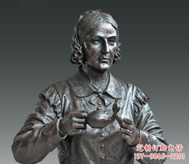 湖南南丁格尔铜雕,尊贵雕塑定制